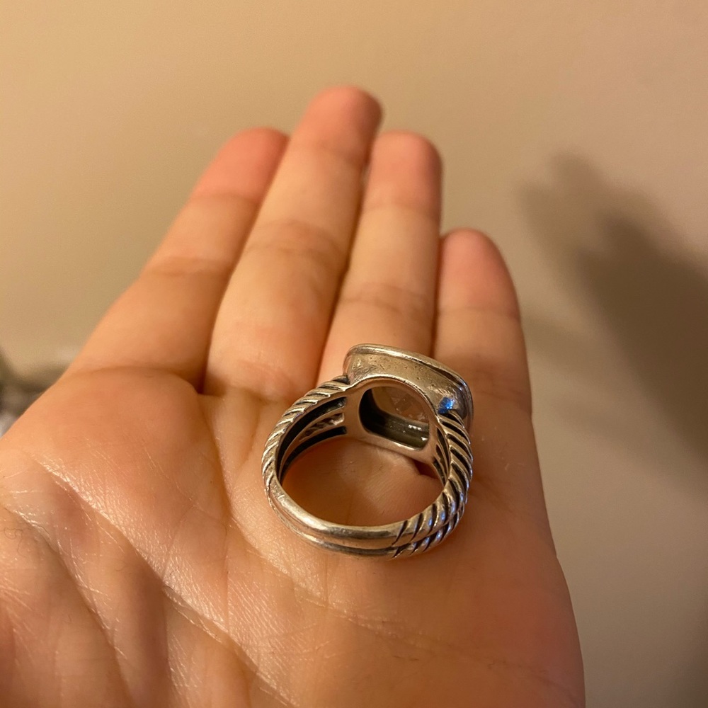 David Yurman Albion ring with prasiolite stone 6 - Picture 4 of 6